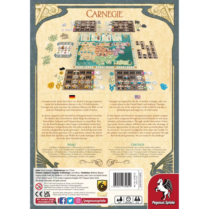 Pegasus Spiele Carnegie board game economy