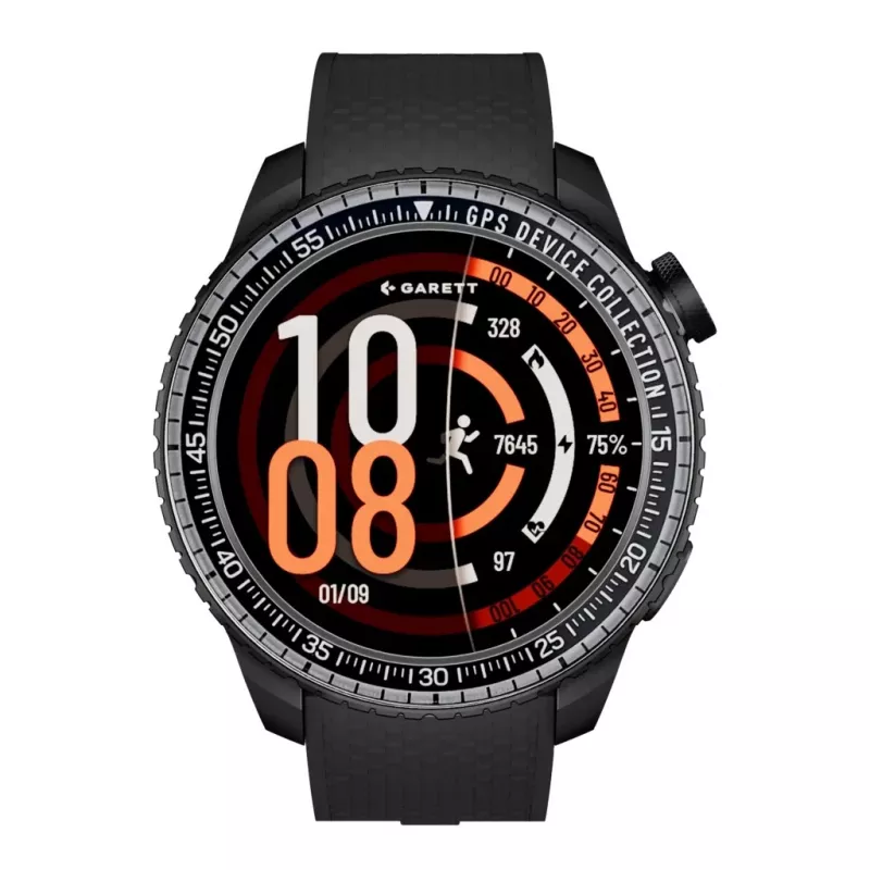 Smartwatch Garett Compass GPS black — Garett Compass GPS smartwatch, black