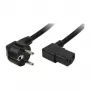 IEC-C13 Coupler LogiLink Swiss-IEC 2m Black