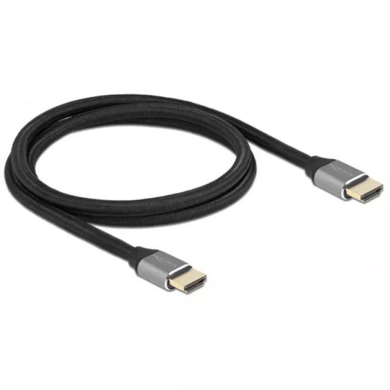 HDMI Cable DeLOCK Ultra High Speed 48 Gbps 8K 60 Hz grey 1 m