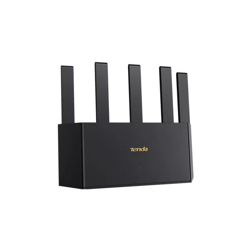 Wireless router TENDA TE3L Wi‑Fi 7 (IEEE 802.11ax), 3x Gigabit LAN, 1x WAN, 512 MB RAM, VLAN, NAT, WPA, black