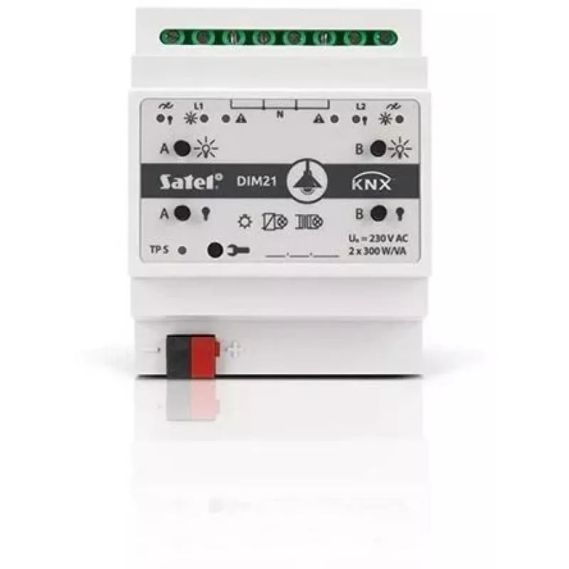 Satel KNX-DIM21 smart home actuator DIN rail-mounted Dimming actuator