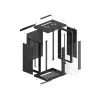 Lanberg WF01-6415-10B Wall-Mounted Rack Cabinet 19 inch 15U 600x450mm Black with Glass Door