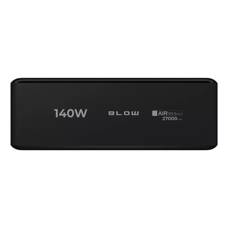 Power bank BLOW AIR99.9 27000mAh PD 140W LCD — 2× USB‑C, 1× USB‑A, 27000 mAh, 140 W total