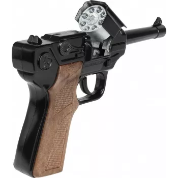 Metal toy police revolver Gonher 8-shot, metal construction, model 258441