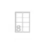 Avery - Glossy - Glossy - 67.7 x 99.1 mm 40 pc(s). (5 Sheets x 8) Fotoetiketten