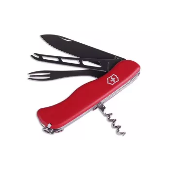 Cheese knife Victorinox Cheese Master V-0 83 Red with detachable blade and forked tip