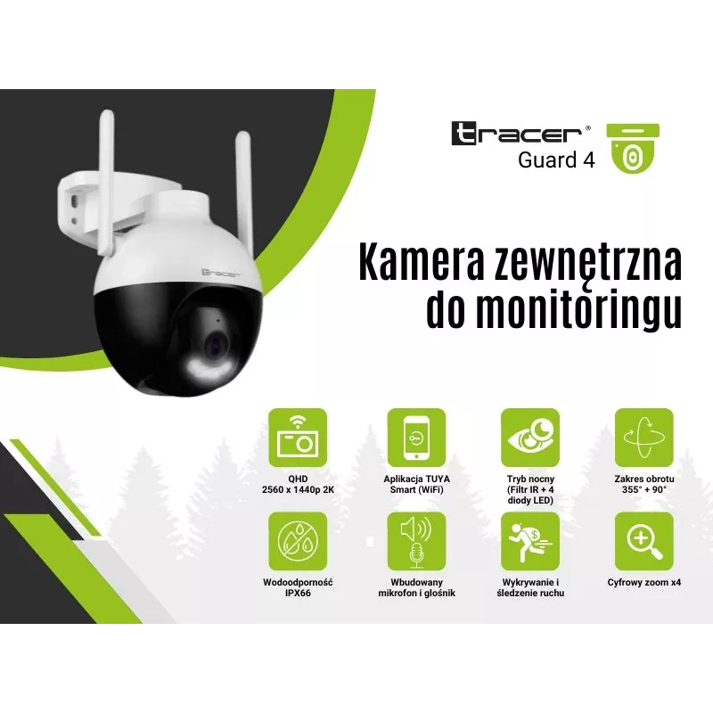 Surveillance Camera Tracer 47376 GUARD 4 HD