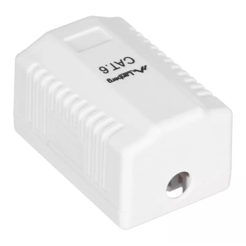 LANBERG outlet box RJ-45 OU6-0001-W, Cat6, white