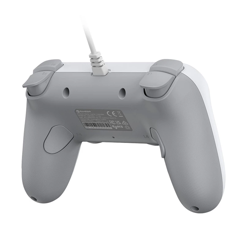 Wired Game Controller GameSir T3 Lite WT White — ergonomic wired controller compatible with PC