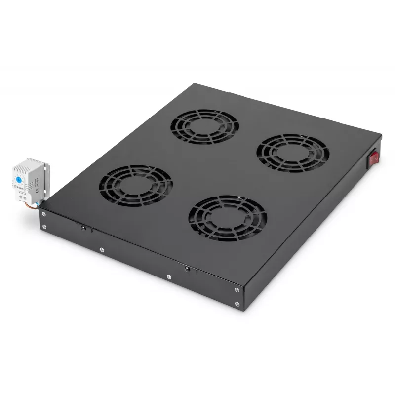 Vented blank panel Digitus DN-19 FAN-4-HO-SW