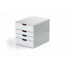 Durable VARICOLOR MIX 4 Plastic Drawer Unit Grey 4 Drawers
