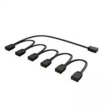 RGB splitter Akasa AK-CBLD13-85BK 1-to-6 addressable LED splitter cable