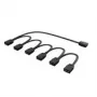 RGB splitter Akasa AK-CBLD13-85BK 1-to-6 addressable LED splitter cable
