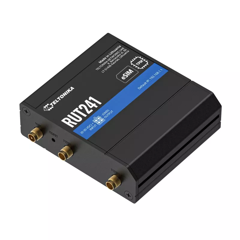 Router LTE WiFi 4 Teltonika RUT241 ESIM ver. Europe with EU PSU (RUT241210000)