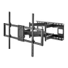 Maclean MC-482 TV Wall Mount Bracket for 60-120 Flat & Curved TVs up to 120kg Max. VESA 900x600 Swivel, Tilt and Rotate, Universal TV Mount TV Bracket