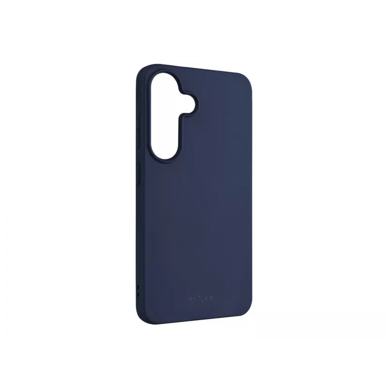 Phone back cover FIXED for Samsung Galaxy S25 — rubber, blue