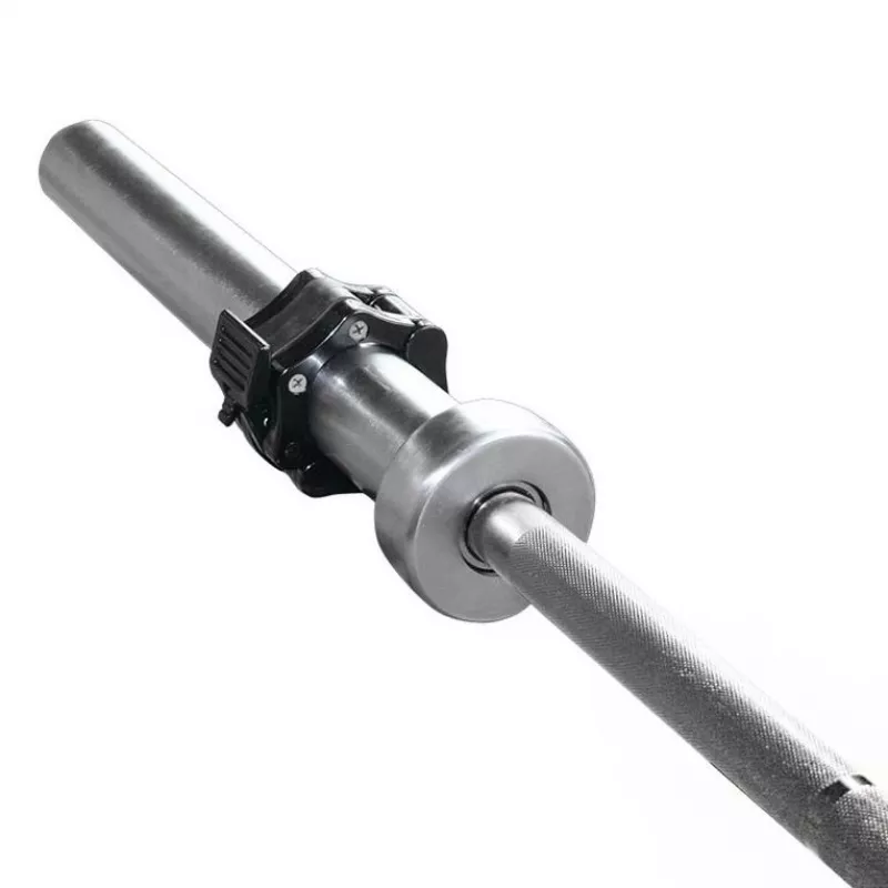 GO320 + ZG1000 Black Olympic Bar 14.8KG 1830MM Hms With Jaw Black Lock Clamps