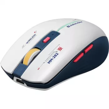 Wireless gaming mouse DEFENDER MM-282 RF — ambidextrous, optical 1800 DPI, 5 buttons, USB, battery-powered