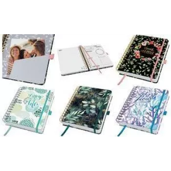 Sigel Jolie JP203 - personal diary - Black - Gold - Green - illustration - A5 - 120 Sheets - 120 g/m² (JP203)