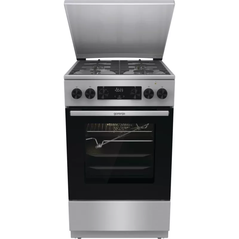 Gorenje GKS5C71XF Freestanding cooker with oven Silver