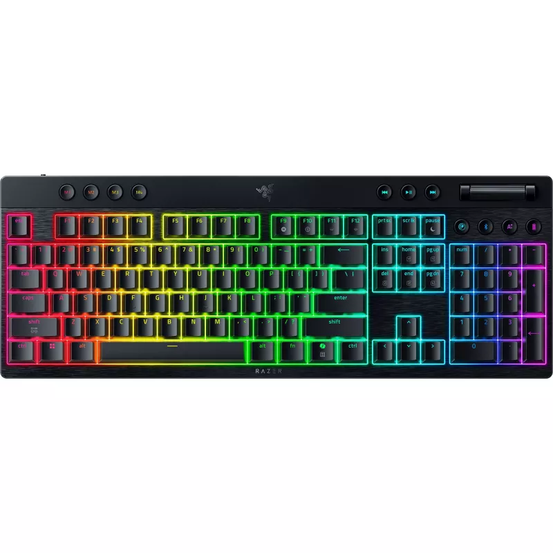 Mechanical Low Profile Keyboard Razer BlackWidow V4 — Orange Switches, Wireless Bluetooth
