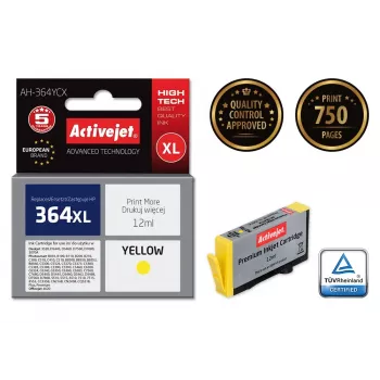 Activejet AH-364YCX Ink (replacement for HP 364XL CB325EE; Premium; 12 ml; yellow)