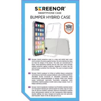 SCREENOR BUMPER mobile phone case for iPhone 15 Plus 6.7 inch — TPU transparent