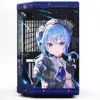 Computer Case HYTE Y70 Hoshimachi Suisei blue Tempered Glass — mid-tower ATX chassis with tempered glass panels
