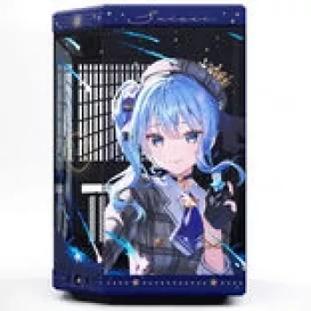 Computer Case HYTE Y70 Hoshimachi Suisei blue Tempered Glass — mid-tower ATX chassis with tempered glass panels