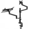 Monitor mount WENTRONIC Goobay Deluxe 74417 with laptop arm, black