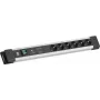 Bachmann CONNECTUS 6xCEE7/3 1xGVS-Plus 1x switch 2.0m CEE7/7 Grey (BM005924)