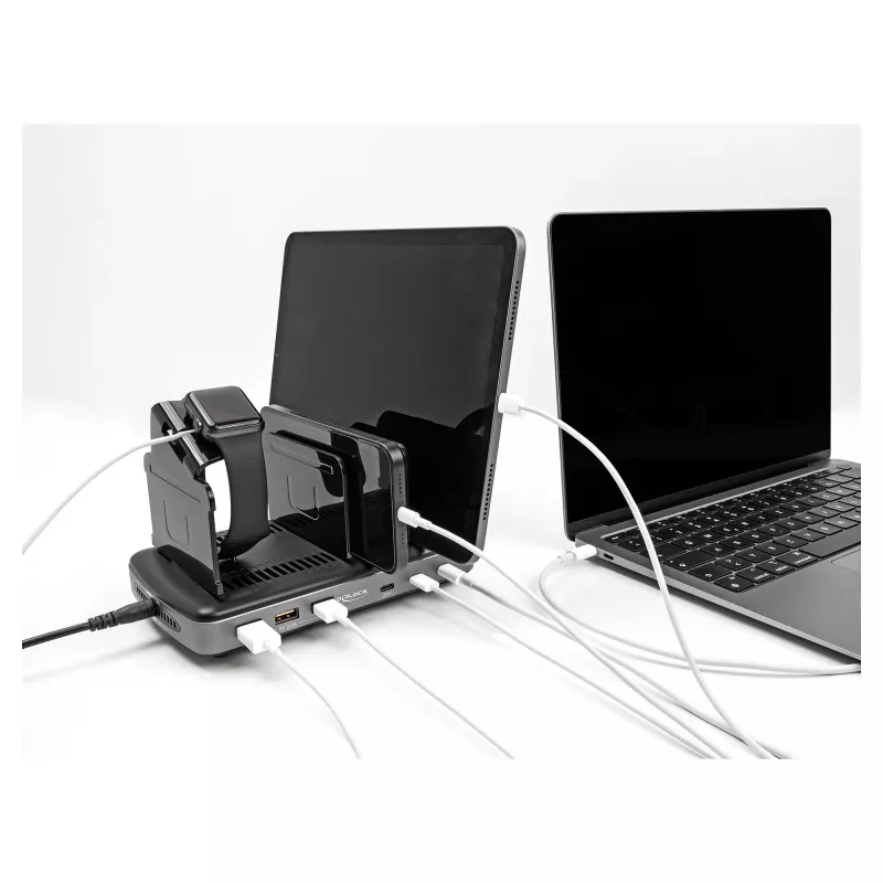 DeLOCK USB Charging Station 3 x USB Type-C PD 3 x USB Type-A 112 W