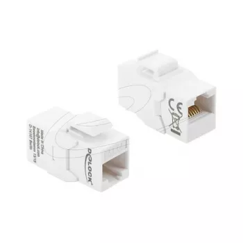 DELOCK Keystone coupler module RJ45 Cat.6A female-to-female, blue