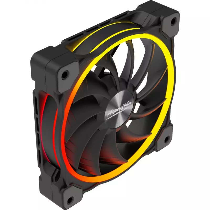 ALPENFÖHN Wing Boost 3 120mm ARGB Case Fans, 3-Pack, Black