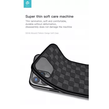 Soft case Devia Woven2 for iPhone 11 Pro, woven textured protective cover, red