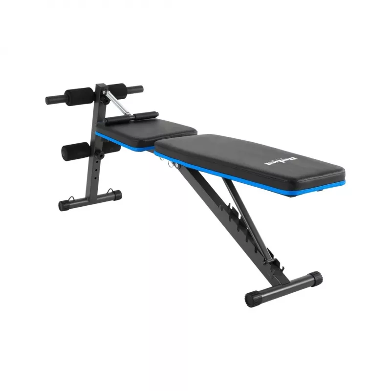 Incline training bench Rebel RBA-2003 with leg lock and resistance rubber bands