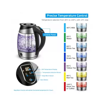 Electric kettle Forme FKG-448 1.7L 2200W Black