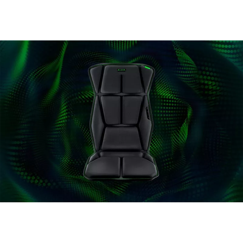 Razer Freyja HD Haptic Gaming Seat Cushion - Black, Wireless 2.4 GHz & Bluetooth, Razer Sensa HD, 6 Actuators, PC & Mobile