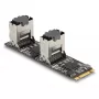 DeLOCK Converter M.2 2280 Key B+M male to 8 x SATA