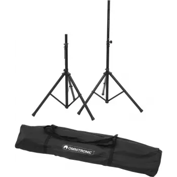 PA speaker stand set Omnitronic MOVE MK2 — extendable, height‑adjustable, 2 pieces