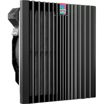 Fan kit Rittal SK 3243.718 — built-in AC fan, airflow 540 m³/h, plastic housing, black
