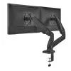 Monitor Arm up up Economical Interactive Counterbalance Dual Monitor Arm Matte Black VESA 75x75/100x100