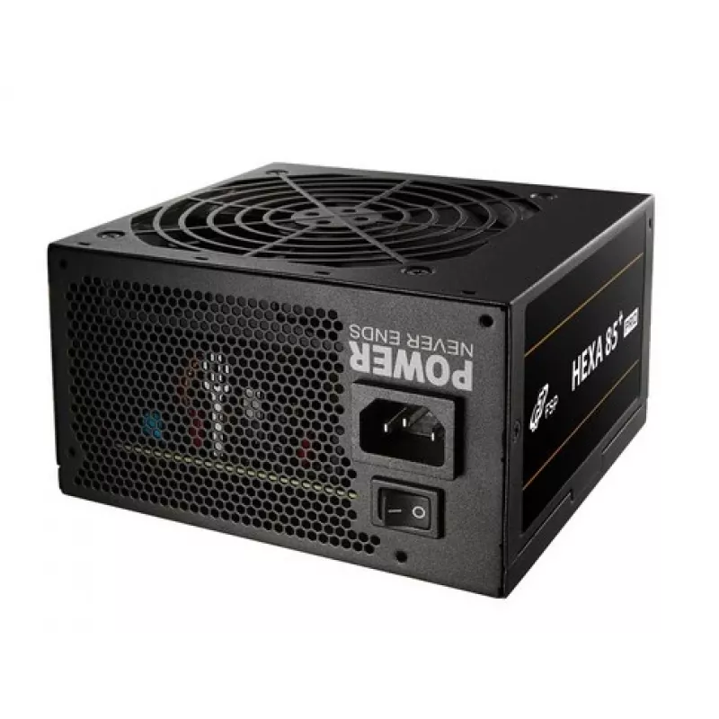 FSP HEXA 85+ PRO 650W Power supply unit ATX ATX2.5 Black, 650 W, 100 - 240 V, 50 - 60 Hz, 9 - 4 A, Active, 100 W