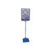 Display stand Franken PSM A4 03 metal base, A4 format, blue