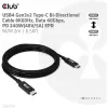 CLUB3D USB4 Gen3x2 Type-C Bi-Directional Cable 8K60Hz, Data 40Gbps, PD 240W(48V/5A) EPR M/M 2m / 6.56ft