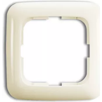 Wall plate / switch cover Busch-Jaeger 1725-0-0548 — cream, screwless, 81×81 mm, 11 mm thick