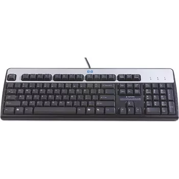 HP 701429-061 keyboard USB QWERTY Italian Black, Silver