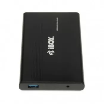 HDD enclosure IBOX HD-02 Black for 2.5 inch SATA drives, USB 3.2 Gen 1 (Type-A), single-bay, metal