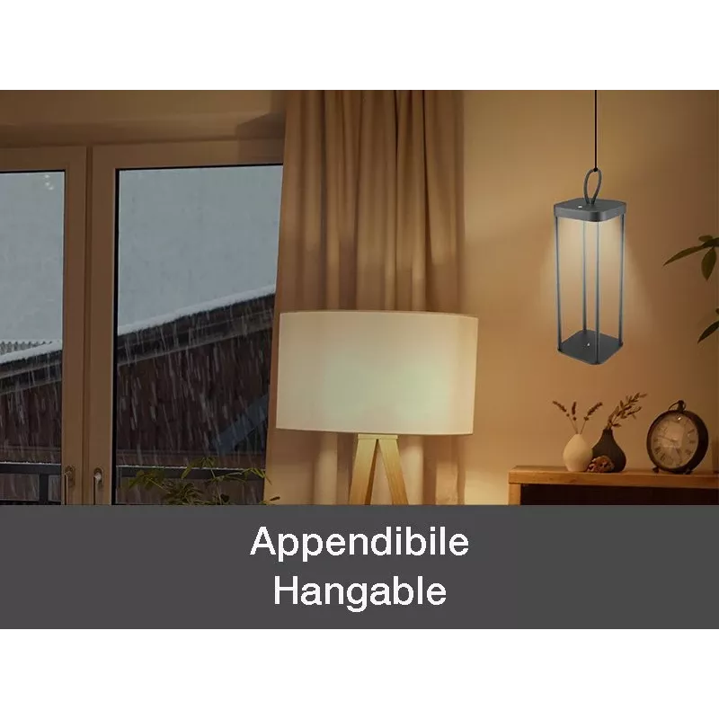 Rechargeable Lantern Beper P207ILI100 — Black, Portable LED Lighting
